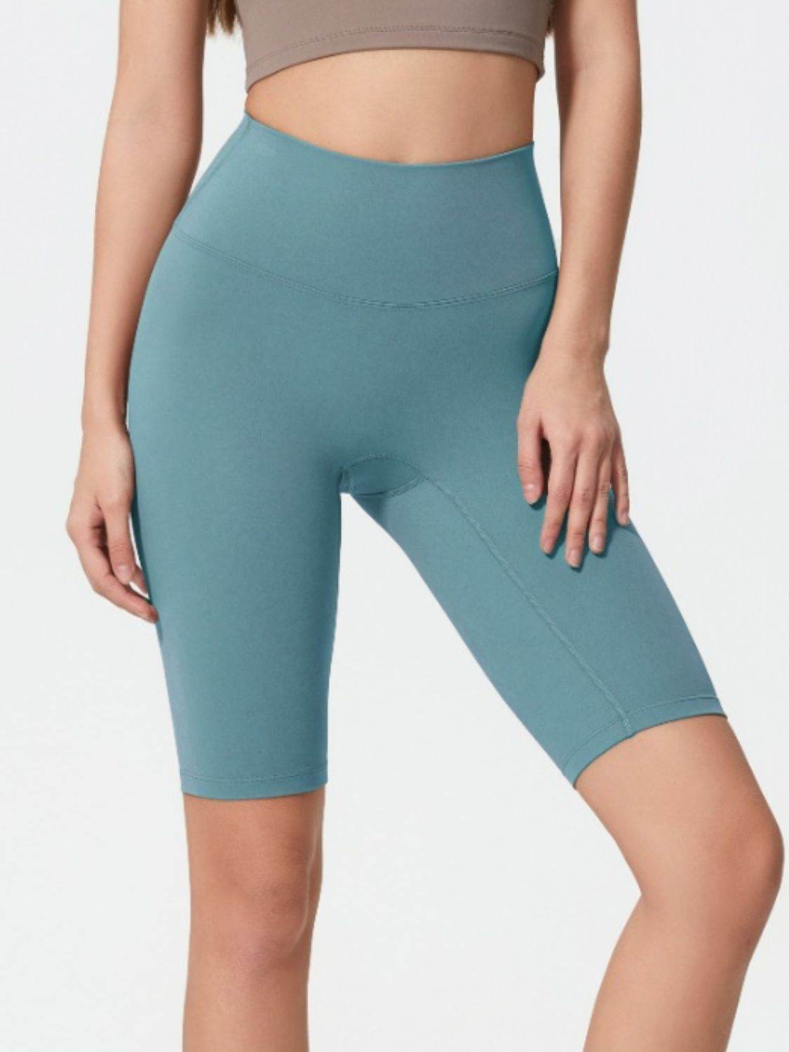 Millennia High Rise Wide Waistband Active Shorts - Hovatok