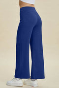 Basic Bae Full Size Air Scuba Drawstring Wide Leg Pants - Hovatok