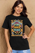 Simply Love Full Size FIND INNER PEACE Graphic Cotton T-Shirt - Hovatok