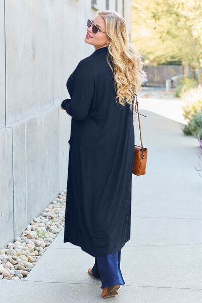 Basic Bae Full Size Open Front Long Sleeve Cover Up - Hovatok