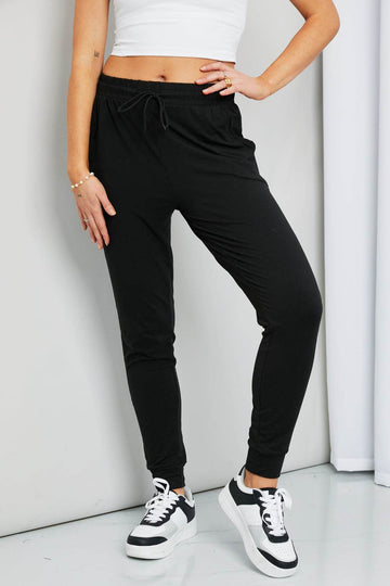 Leggings Depot Drawstring Waist Joggers - Hovatok