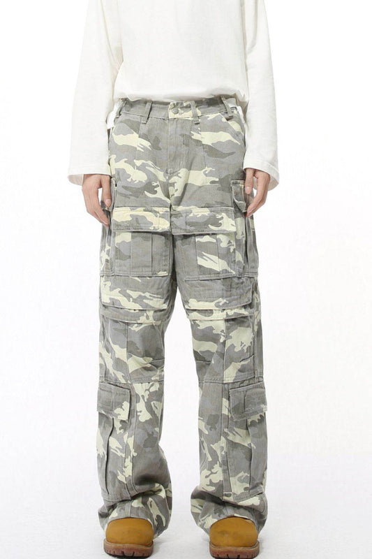 Men's Camouflage Straight Cargo Jeans - Hovatok