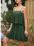 Ruched Spaghetti Strap Romper - Hovatok