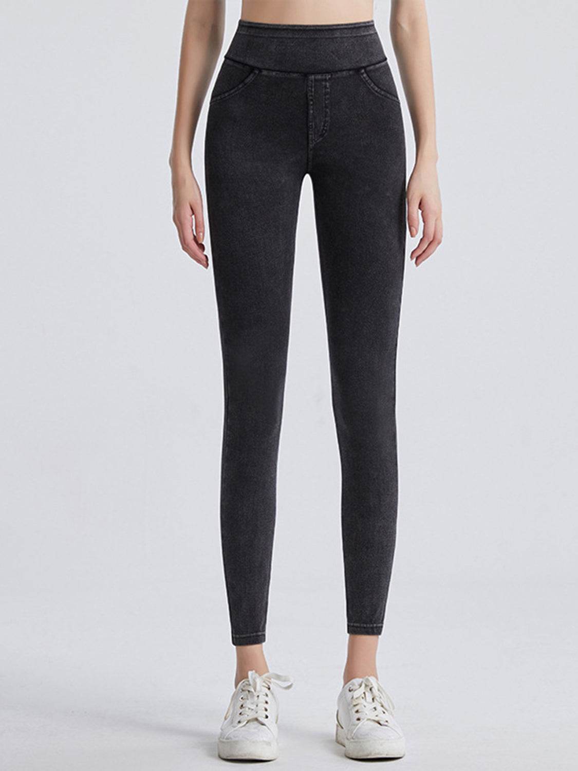 Wide Waistband Sports Leggings - Hovatok