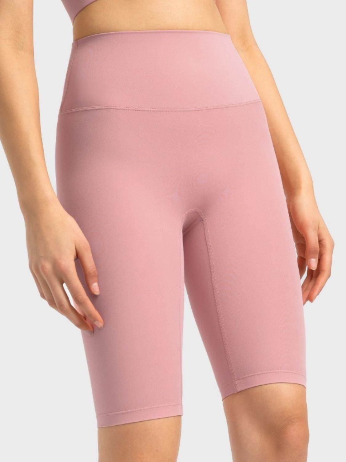 Millennia High Rise Wide Waistband Active Shorts - Hovatok