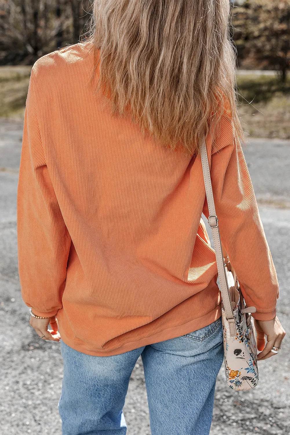 BOO Round Neck Long Sleeve Sweatshirt - Hovatok