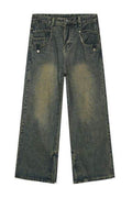 Side Slit Jeans with Pockets - Hovatok