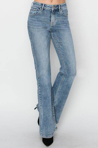 RISEN Full Size Mid Rise Bootcut Jeans - Hovatok
