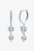 Adored Be The One Moissanite Drop Earrings - Hovatok