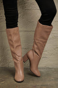 East Lion Corp Block Heel Knee High Boots - Hovatok