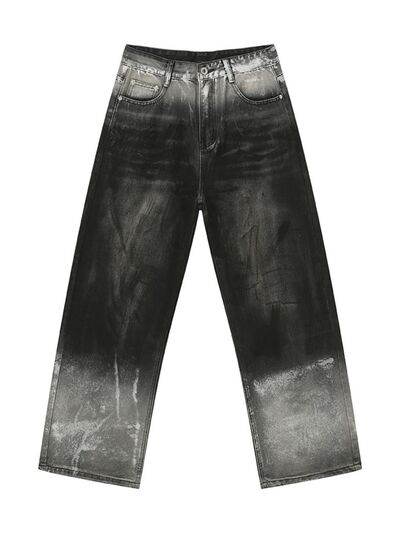 Wide Leg Jeans with Pockets - Hovatok