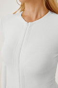 Zip Up Long Sleeve Bodysuit - Hovatok