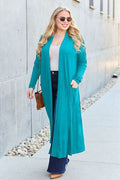 Basic Bae Full Size Open Front Long Sleeve Cover Up - Hovatok