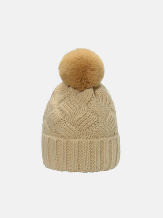 Roll Rim Cable-Knit Hat - Hovatok