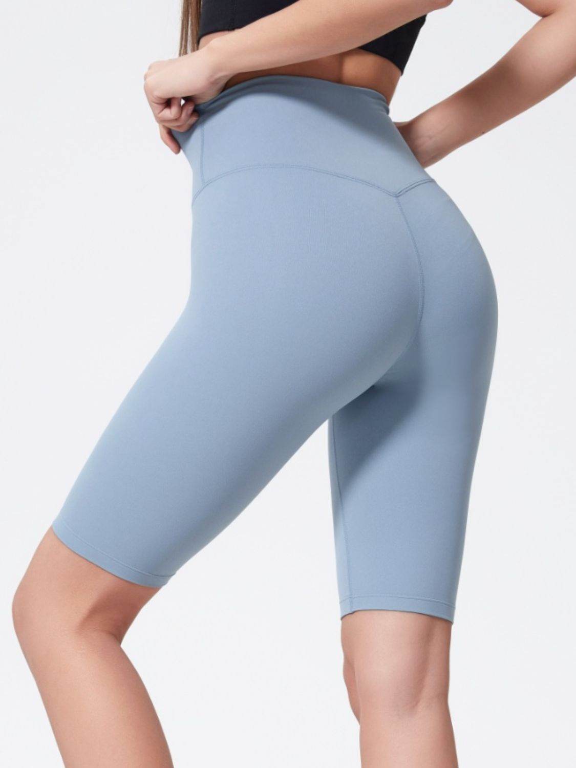 Millennia High Rise Wide Waistband Active Shorts - Hovatok