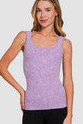 Zenana Ribbed Scoop Neck Tank - Hovatok