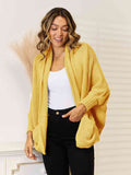 Angel Wings Open Front Cardigan with Pockets - Hovatok