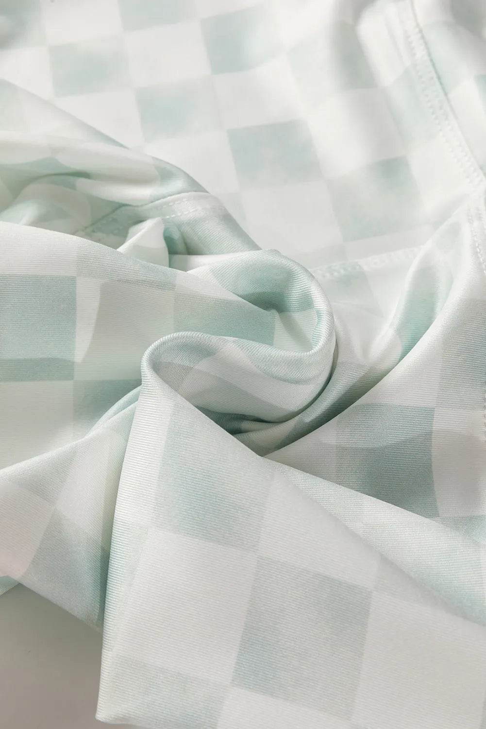 Checkered Elastic Waist Leggings - Hovatok