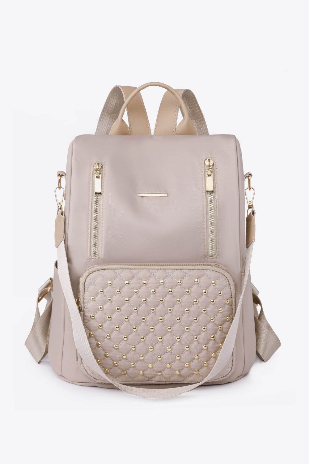 Zipper Pocket Beaded Backpack - Hovatok