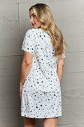 MOON NITE Quilted Quivers Button Down Sleepwear Dress - Hovatok