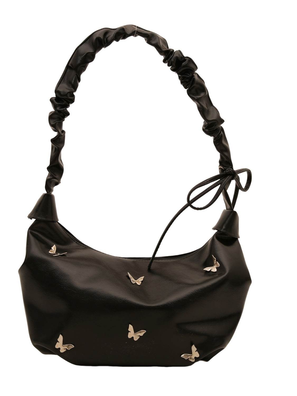Butterfly Ruched Strap Shoulder Bag - Hovatok