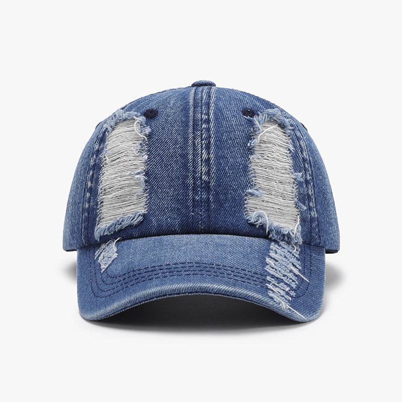 Distressed Cotton Baseball Cap - Hovatok