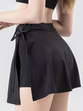 High Waist Active Skort with Pockets - Hovatok