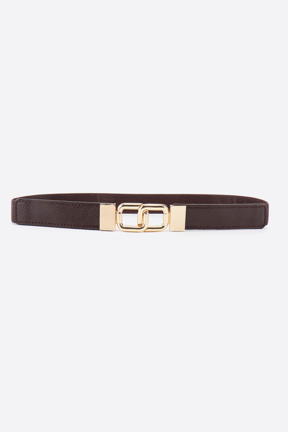 Geometric Double Buckle Elastic Belt - Hovatok