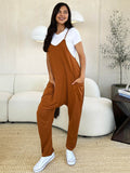Double Take Full Size Sleeveless V-Neck Pocketed Jumpsuit - Hovatok