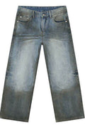 High Waist Baggy Jeans with Pockets - Hovatok