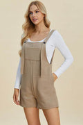 Double Take Full Size Texture Sleeveless Romper - Hovatok