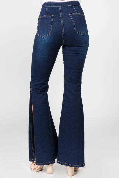 American Bazi Side Slit Flare Jeans - Hovatok