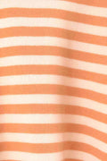 Angel Wings Warm Spice Striped Round Neck Sweater - Hovatok