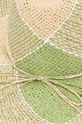 Fame Contrast Straw Braid Hat - Hovatok