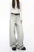 Wide Leg Jeans with Pockets - Hovatok