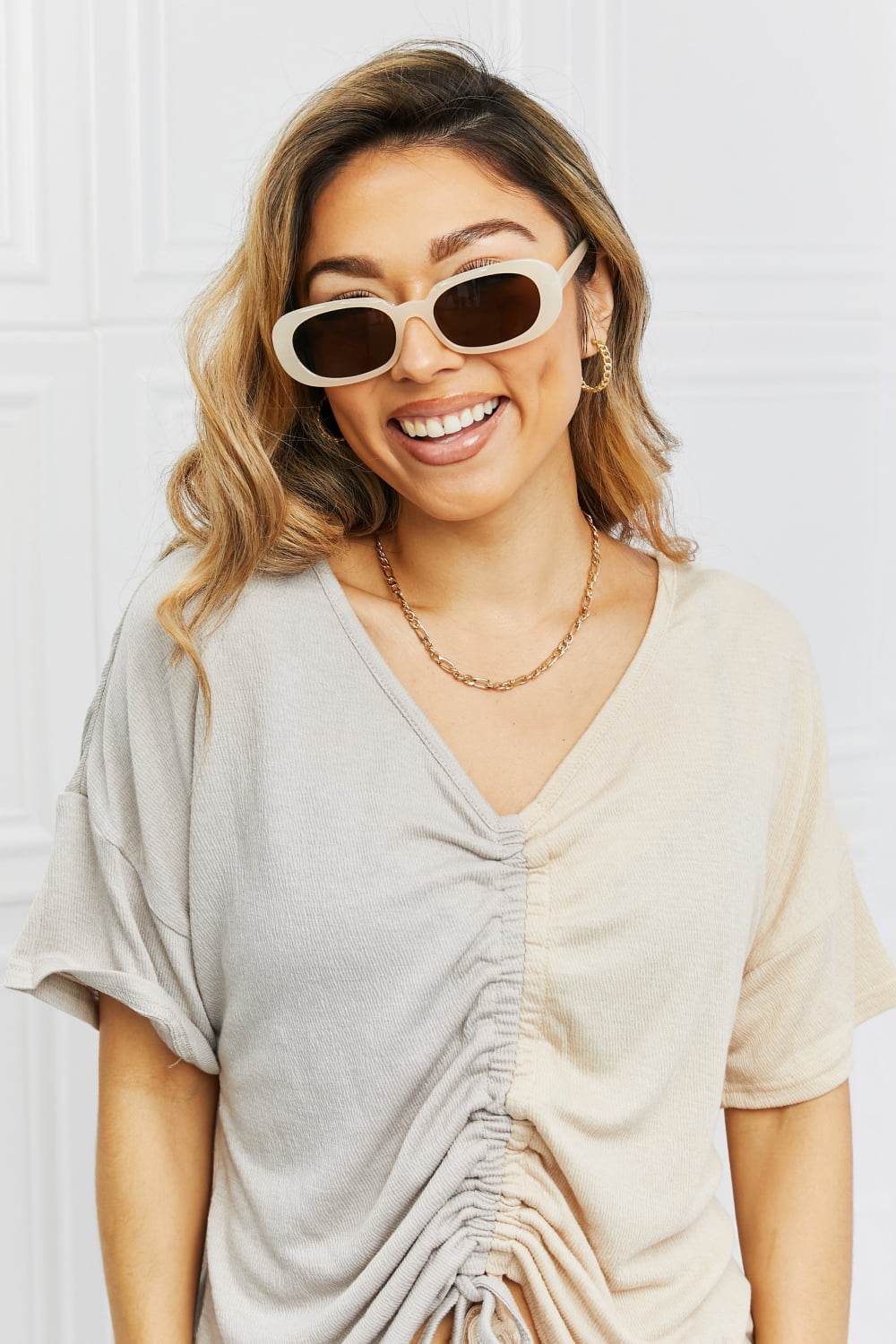 Oval Full Rim Sunglasses - Hovatok