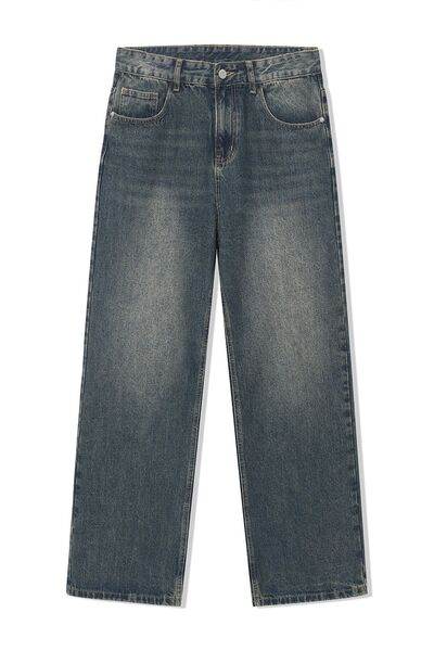 Wide Leg Jeans with Pockets - Hovatok