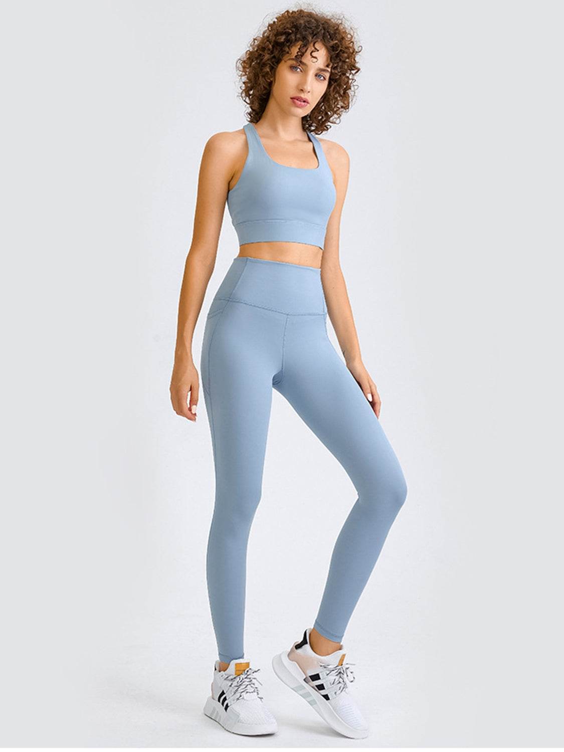 Millennia Double Take Square Neck Racerback Cropped Tank - Hovatok