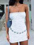 Devine Lace Mini Tube Dress - Hovatok