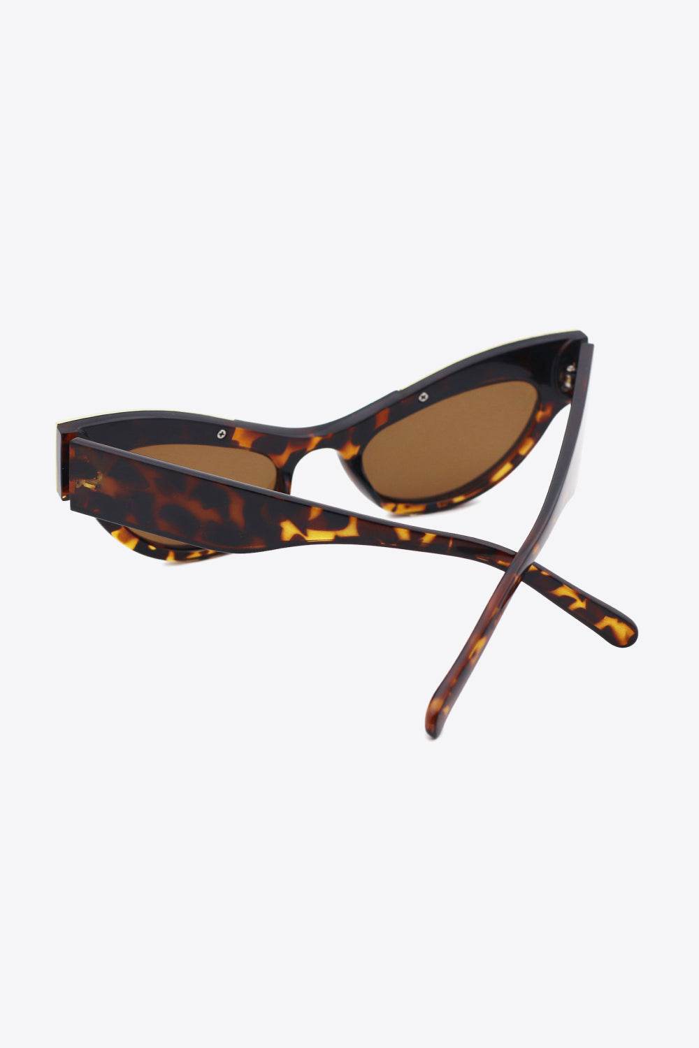 UV400 Rhinestone Trim Cat-Eye Sunglasses - Hovatok