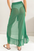HYFVE Ruffle Trim Cover Up Sarong Skirt - Hovatok