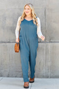 Double Take Full Size Sleeveless Straight Jumpsuit - Hovatok