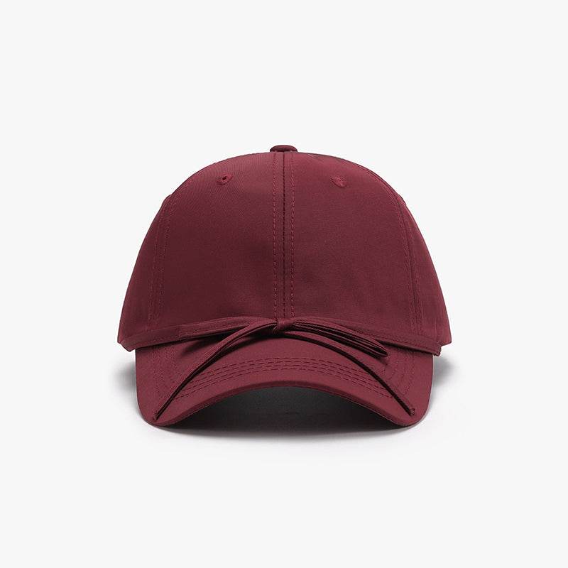 Tied Bow Cotton Baseball Cap - Hovatok