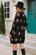 Angel Wings Star Open Front Long Sleeve Cardigan - Hovatok