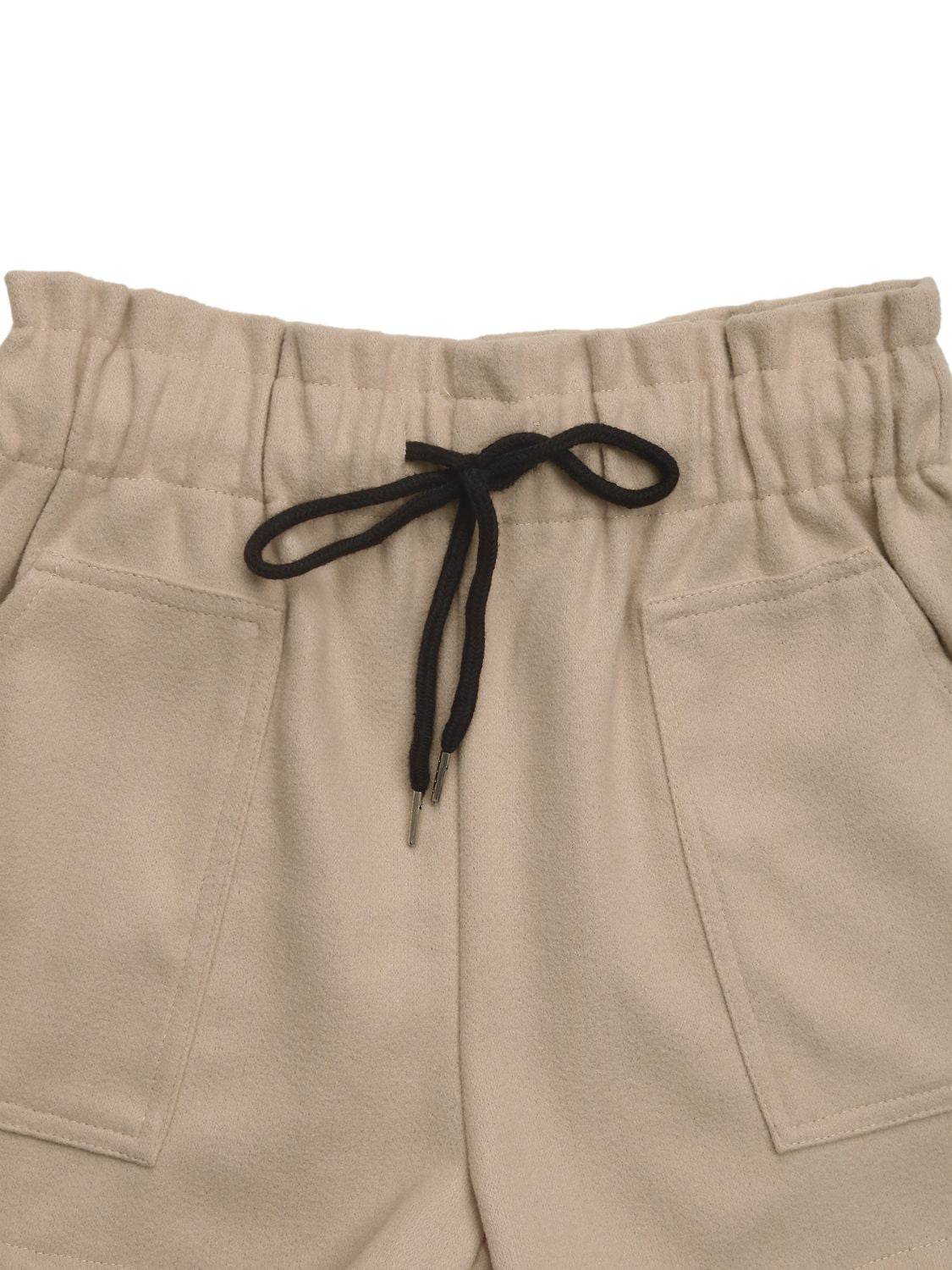Perfee Frill Drawstring Shorts with Pockets - Hovatok
