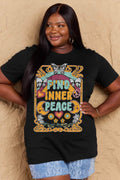 Simply Love Full Size FIND INNER PEACE Graphic Cotton T-Shirt - Hovatok