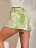 Tie-Dye High Rise Shorts - Hovatok