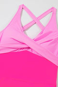 Crisscross V-Neck One-Piece Swimwear - Hovatok