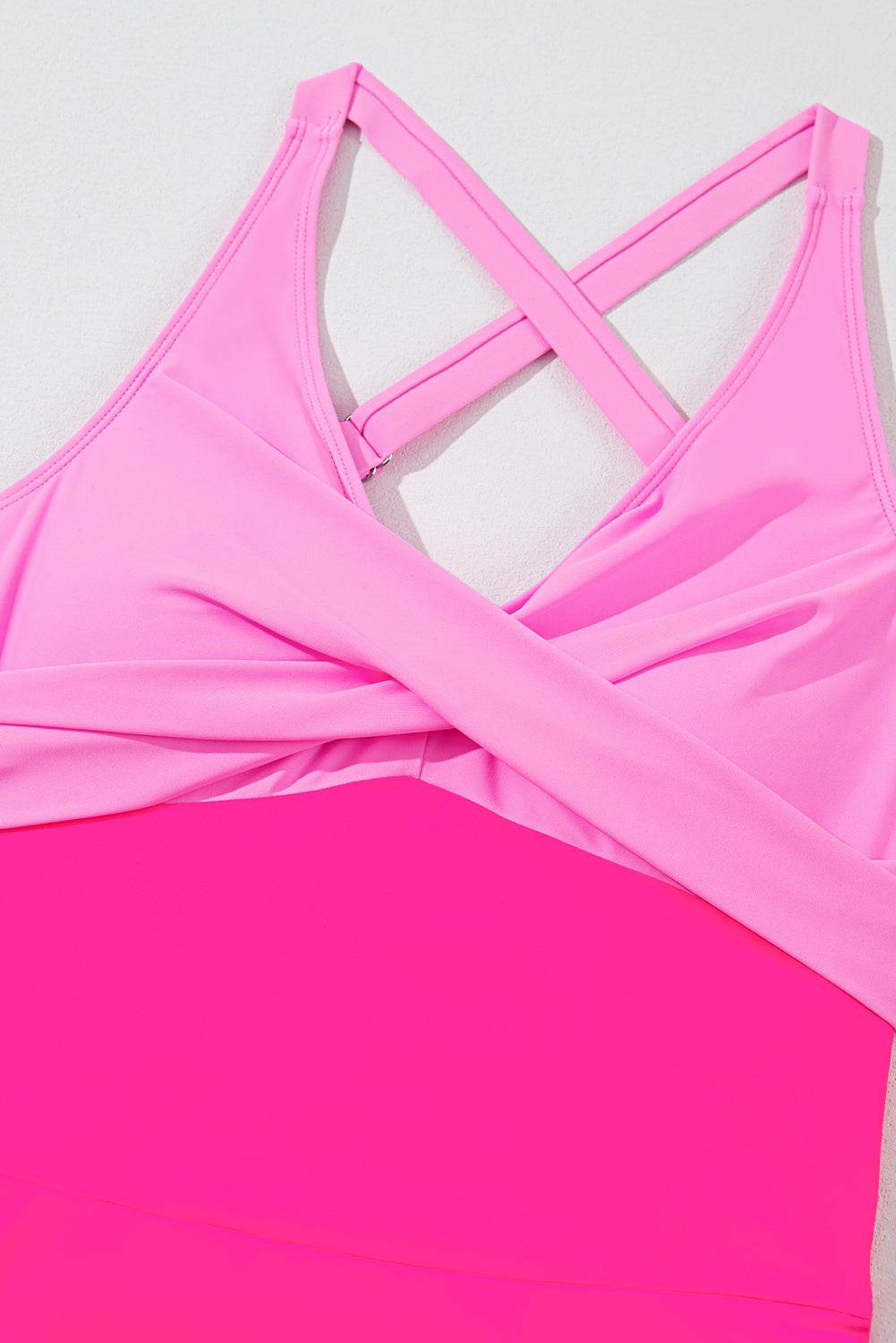 Crisscross V-Neck One-Piece Swimwear - Hovatok