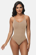 Spaghetti Strap Tummy Control Bodysuit - Hovatok
